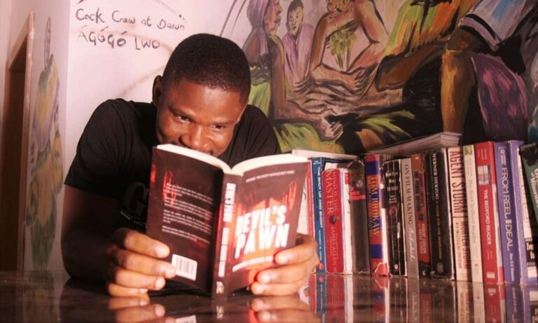 Childhood Trauma & Creativity: Navigating The Ethical Tightrope of Personal Writing 3 kukogho samson reading devils pawn